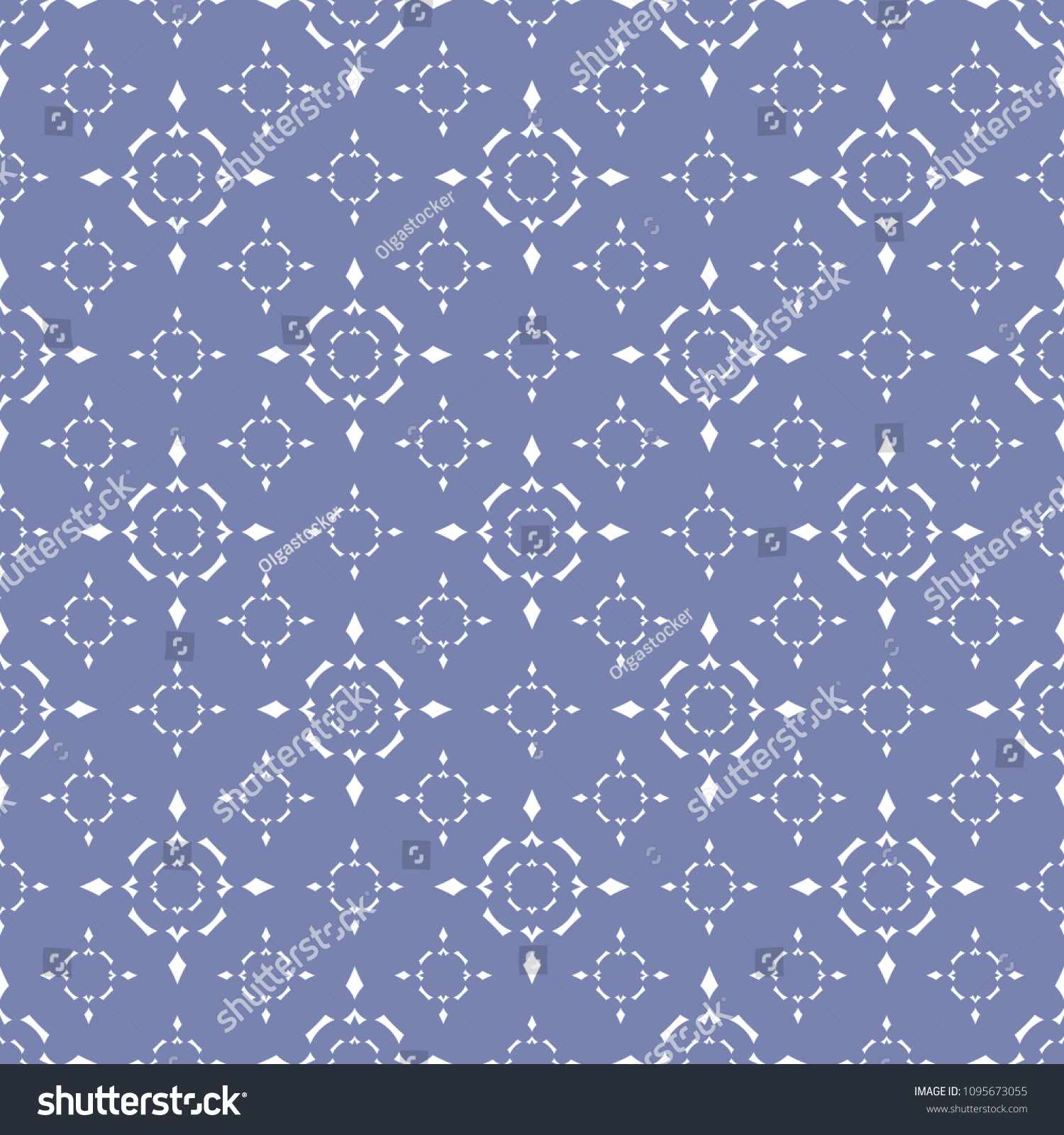 Elegant Blue Geometric Seamless Pattern Vector Stock Vector (Royalty ...