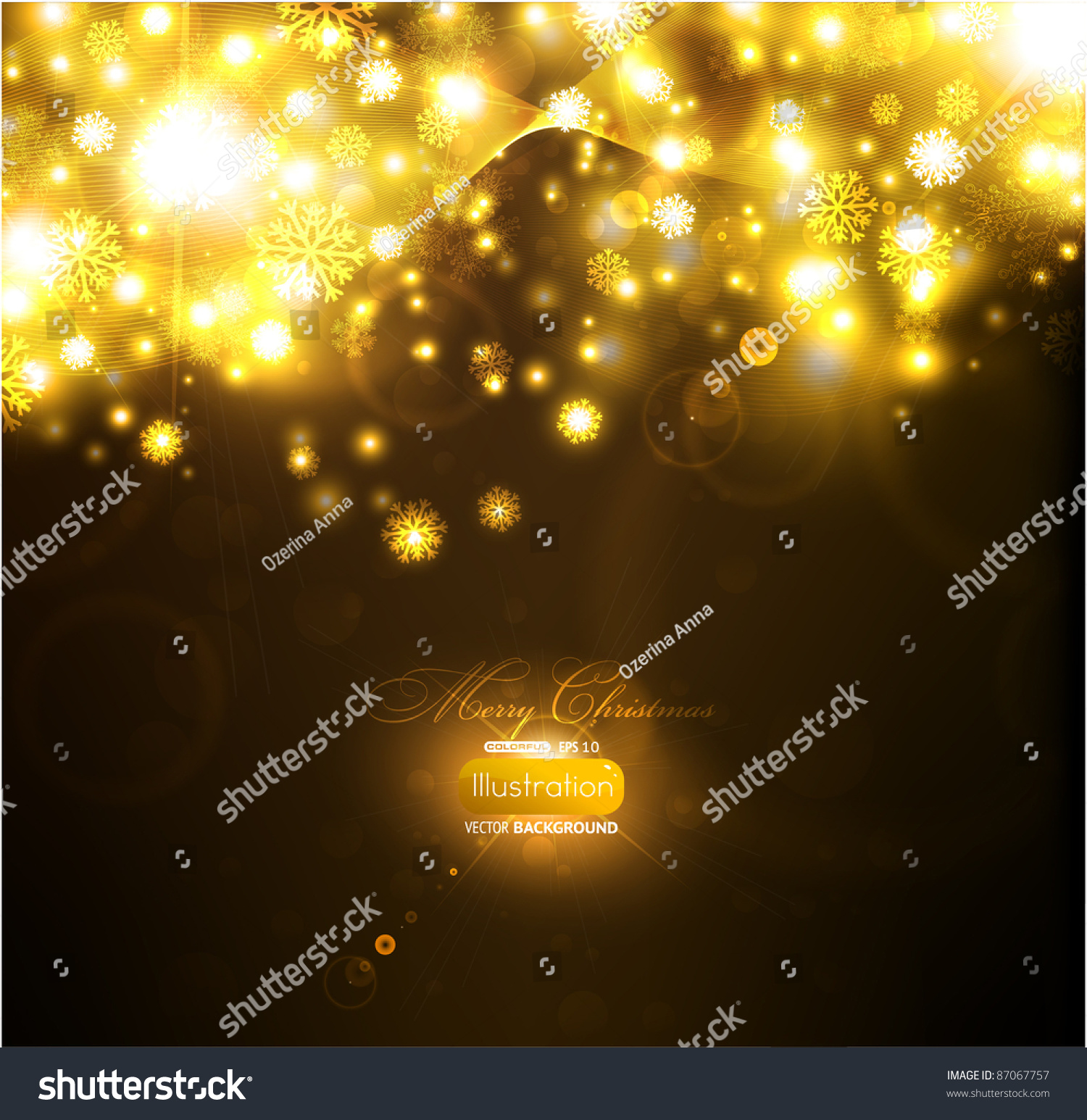 Elegant Christmas Background With Place For New Year Text Invitation Stock Vector 87067757