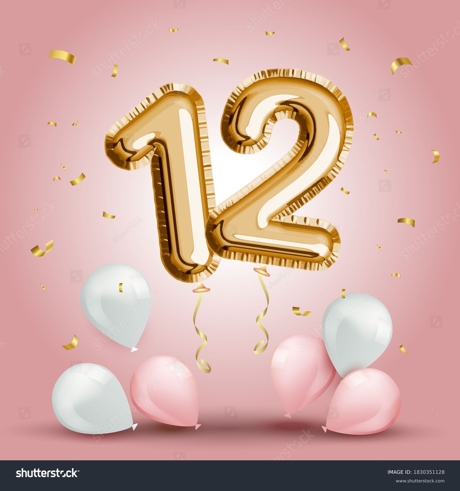 863 Number 12 balloons Images, Stock Photos & Vectors | Shutterstock