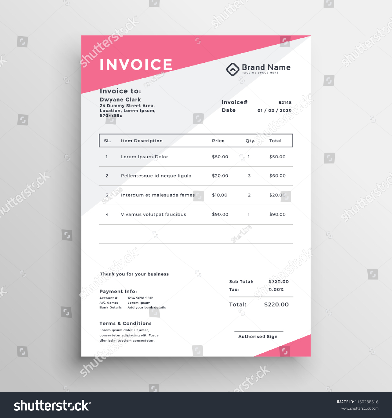 elegant invoice quotation template design stock vector royalty free elegant invoice template