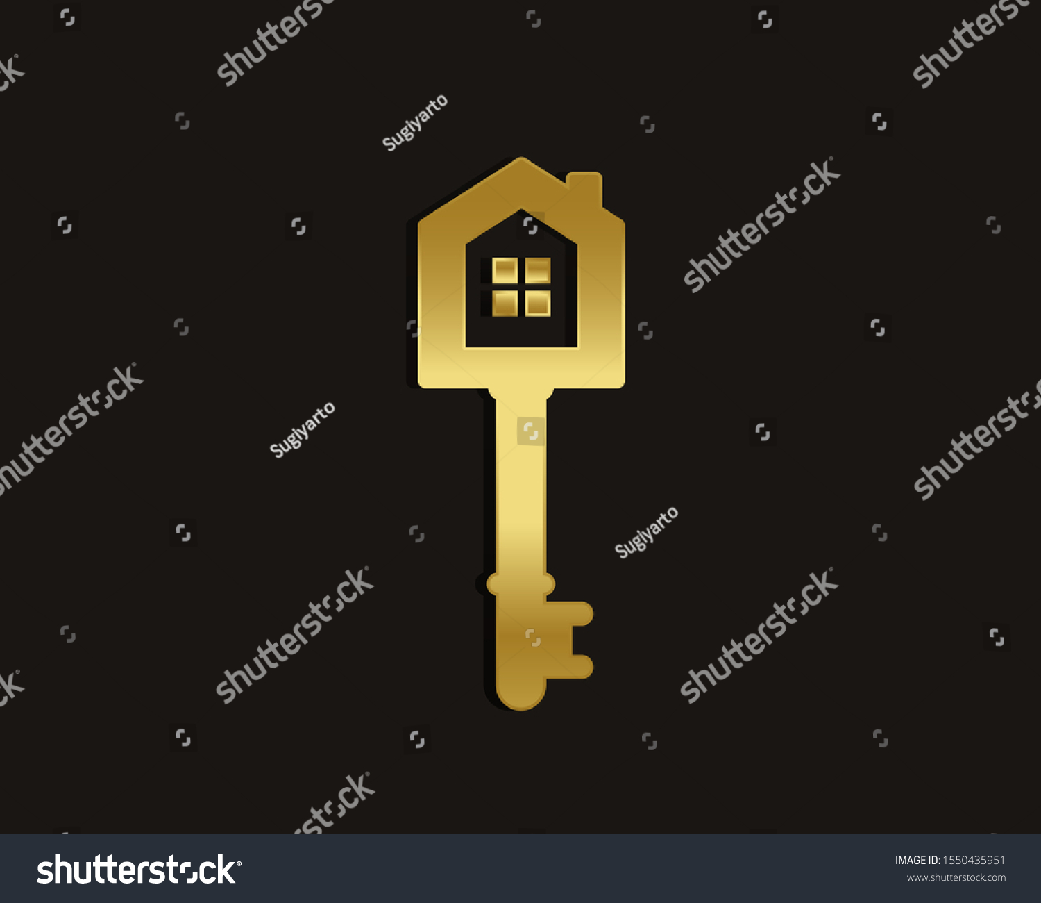 Elegant Key House Logo Design Real Stock Vector (Royalty Free ...