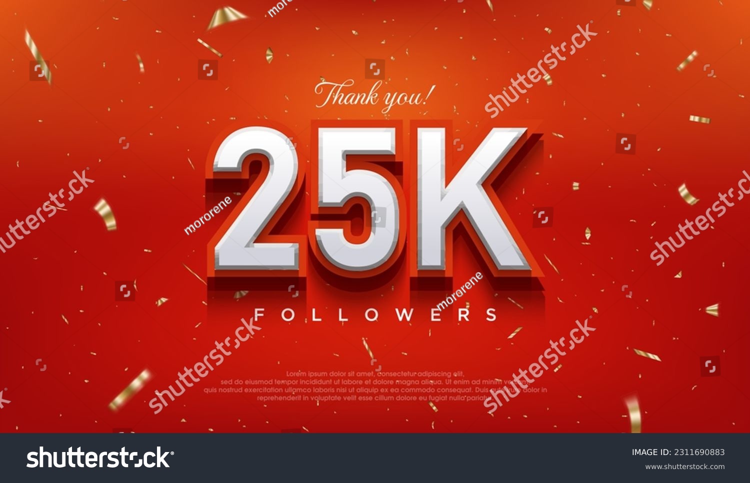 SVG of Elegant number to thank 25k followers, the latest premium vector design. svg