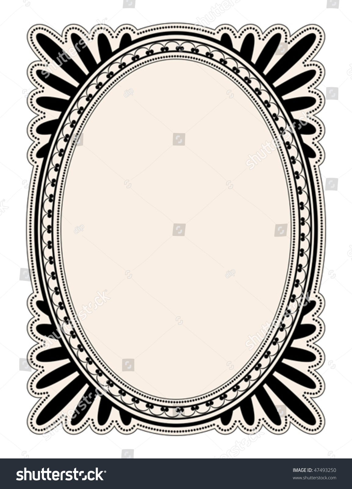 oval vector filigree Oval Filigree Elegant Illustration Decorative Frame Stock