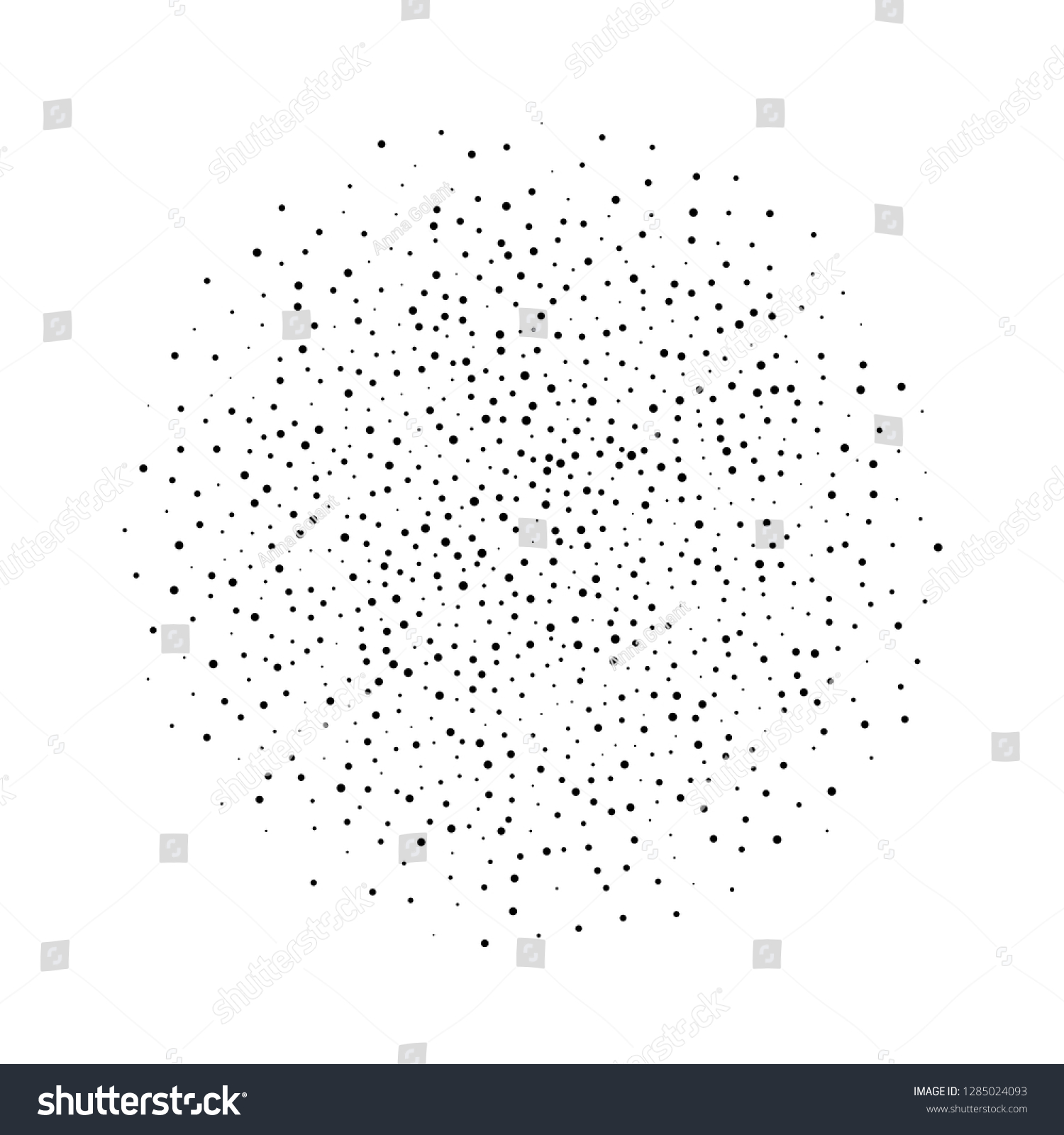 Elegant Pattern Black Polka Dots Small Stock Vector (Royalty Free ...