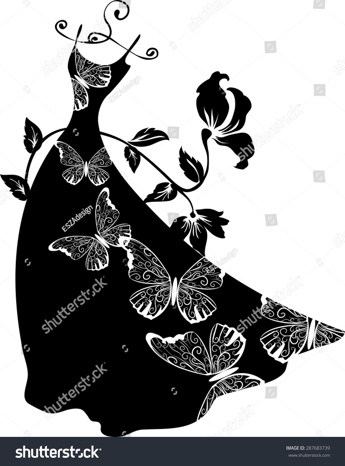 Free Free 274 Butterfly Dress Svg SVG PNG EPS DXF File