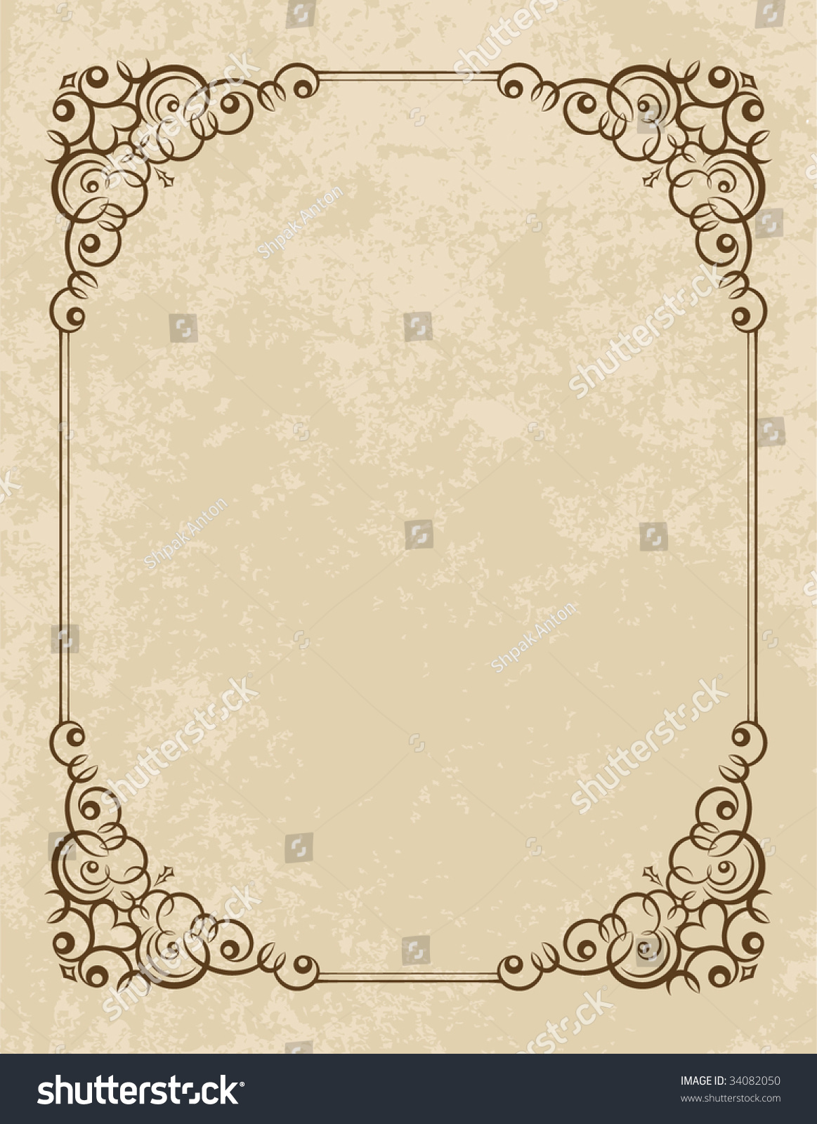 Elegant Vintage Background Stock Vector Illustration 34082050 ...