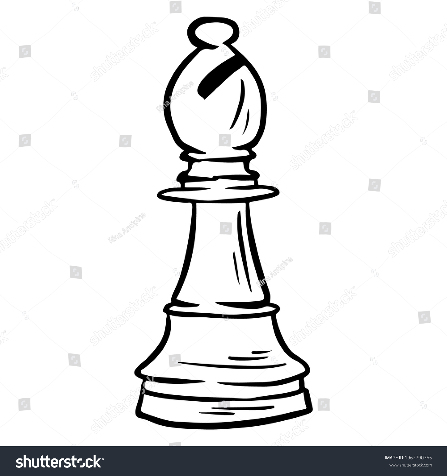 Elephant Chess Figure Game Chess Tournament Stock Vector (Royalty Free ...