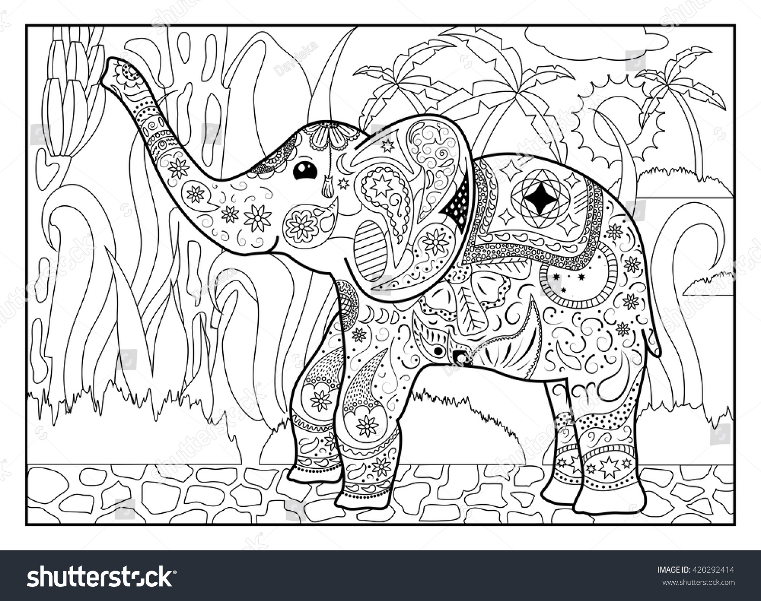 rainforest mandala art coloring pages to print - photo #20