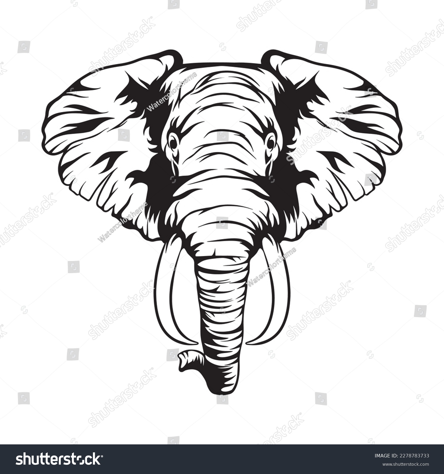 SVG of Elephant svg,Elephant cut file,Elephant Vector,Elephant Silhouette,Elephant Face svg,Baby Elephant svg,Black Elephant svg,Elephant Clipart,Elephant silhouette svg