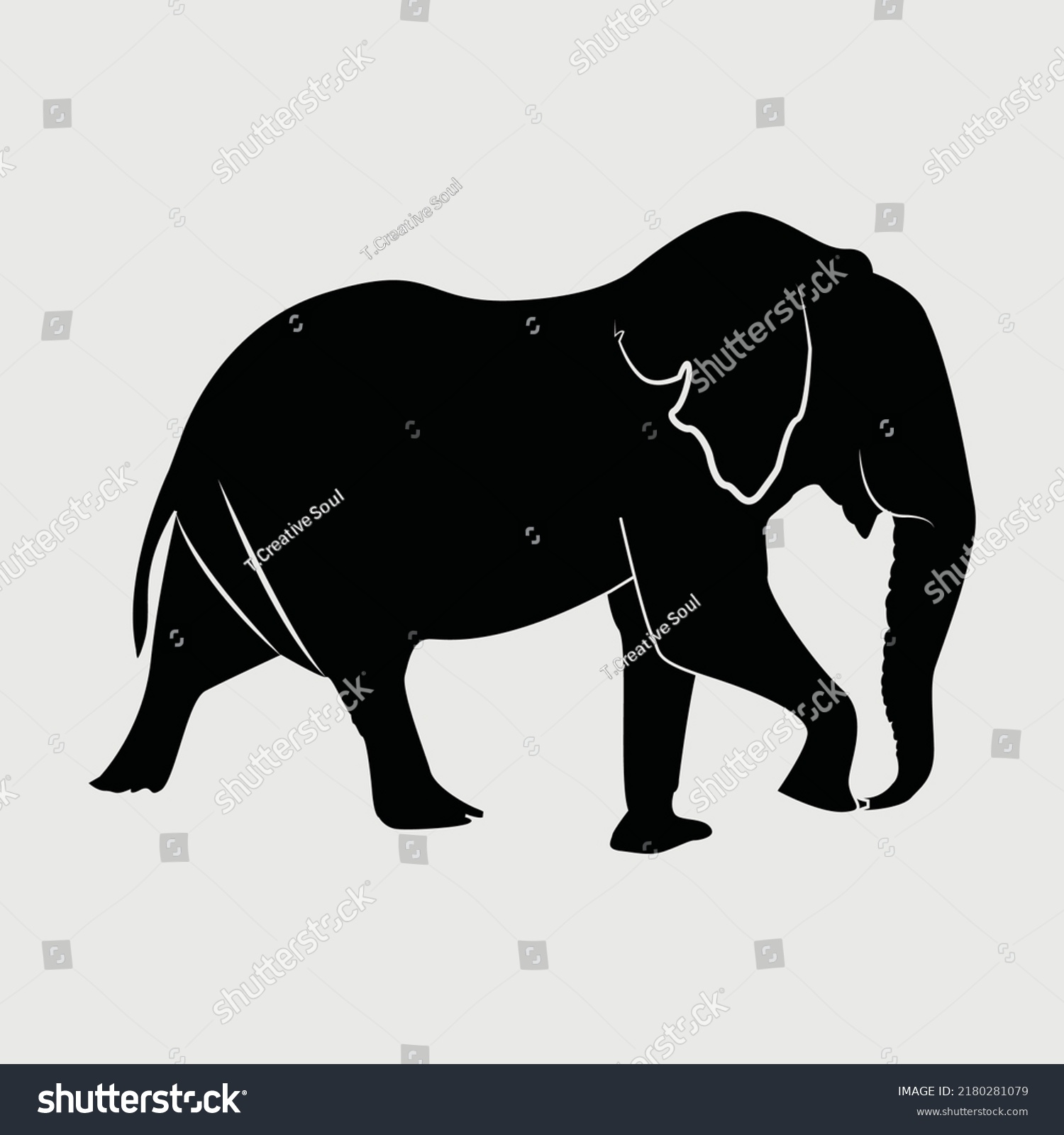 SVG of Elephant SVG  Printable Vector Design, svg