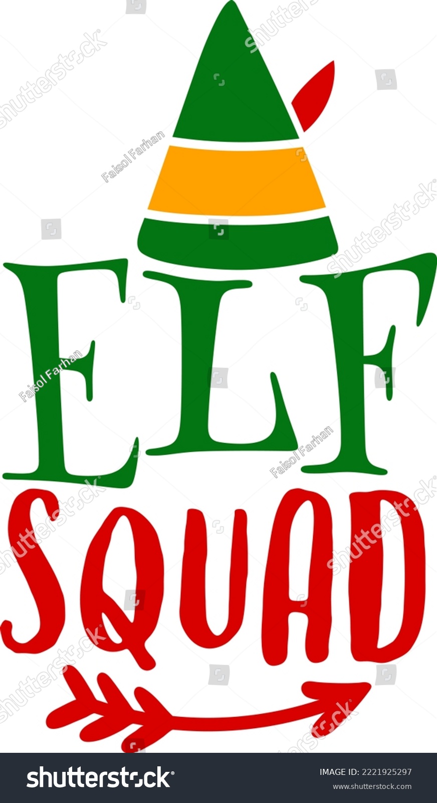 SVG of elf squad. Matching Family Christmas Shirts. Christmas Gift. Family Christmas. Sticker Christmas. Card. svg