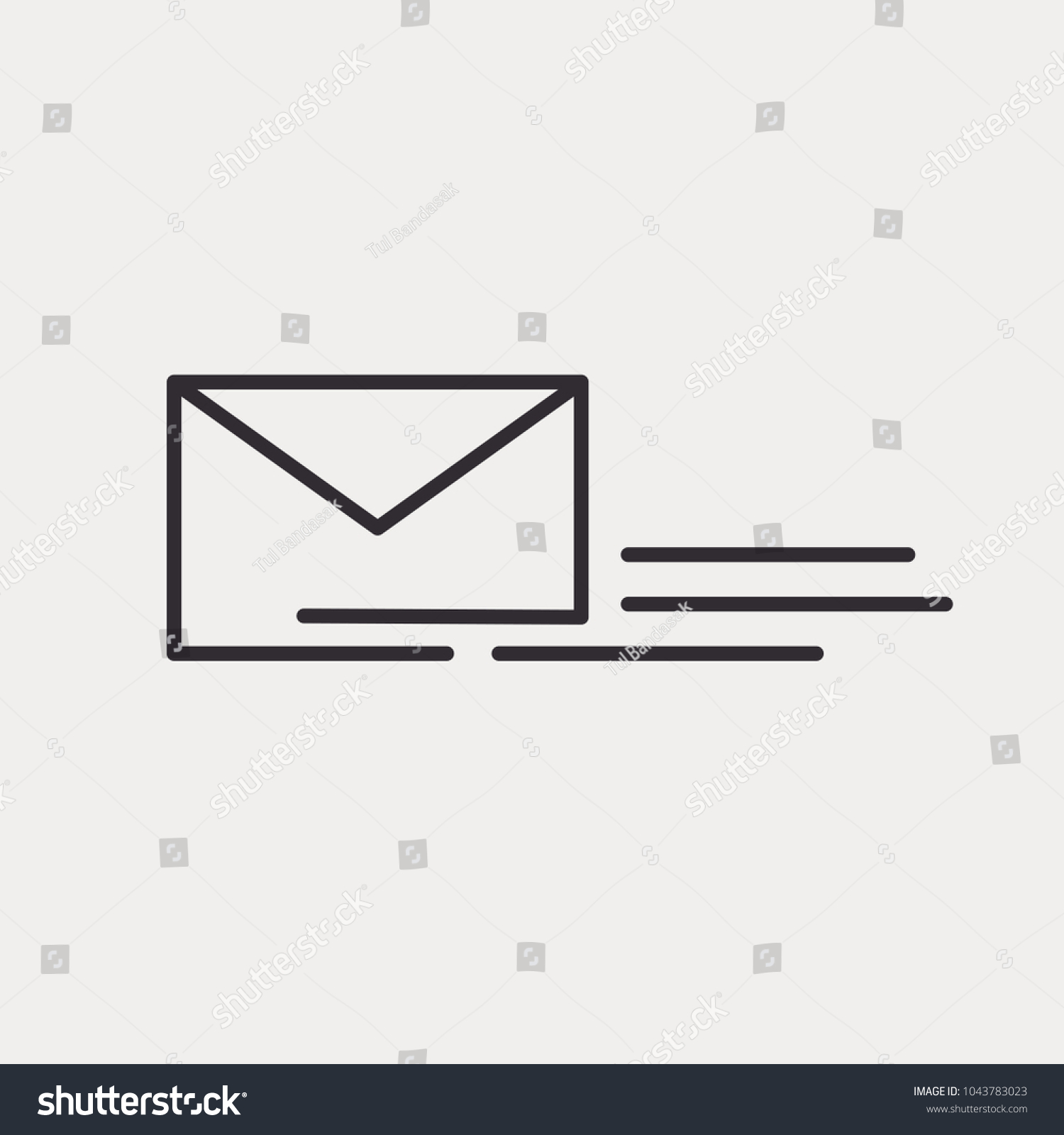 Email Icon Sent Vector Symbols: vector de stock (libre de regalías ...
