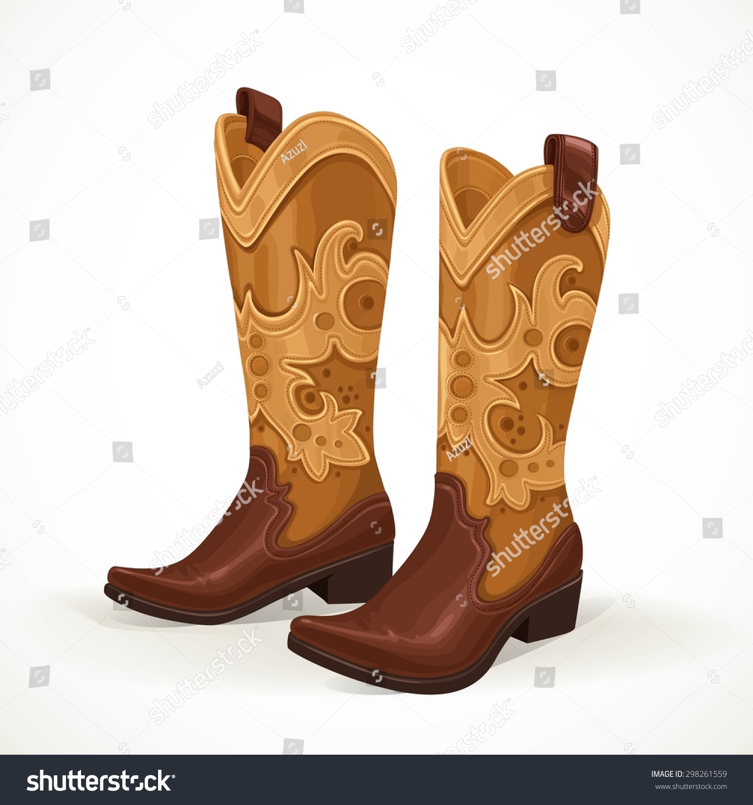 white floral cowboy boots