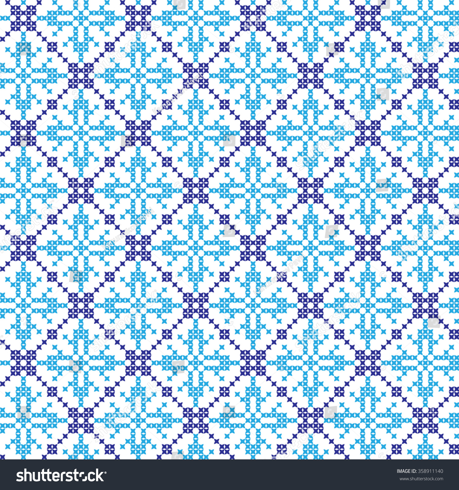Embroidered Pattern On Transparent Background Stock Vector (Royalty ...