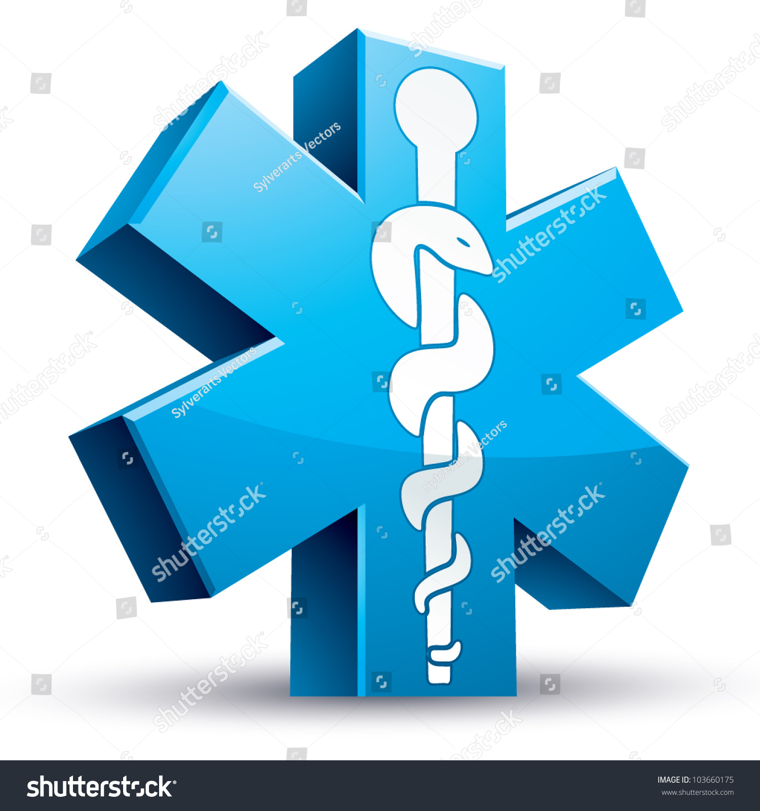 Emergency Ambulance Medicine Symbol, 3d Vector Icon. - 103660175 ...