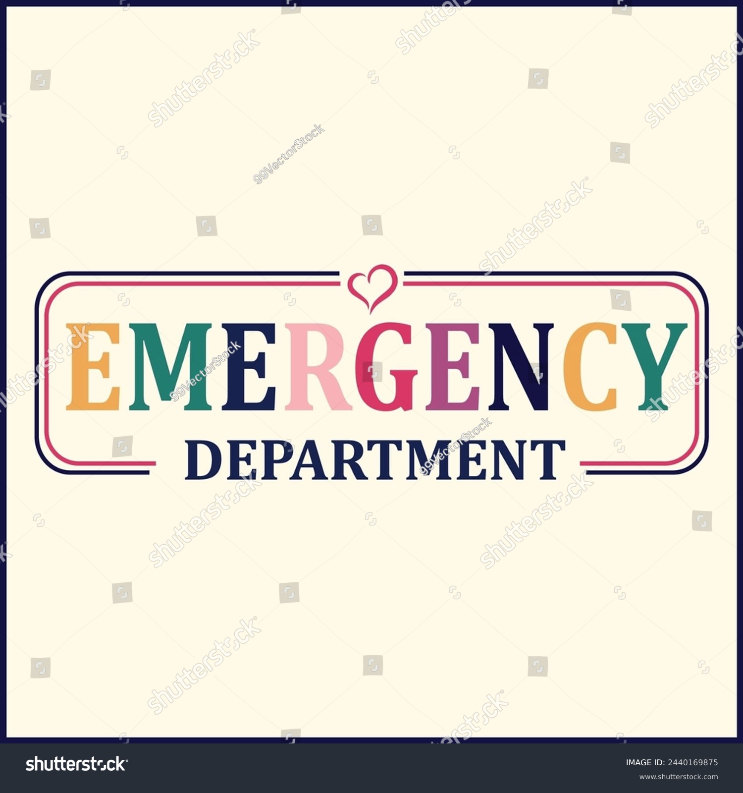 SVG of Emergency Department Vector Art Design | Quotes Vector Design | Print Design | Clipart  svg