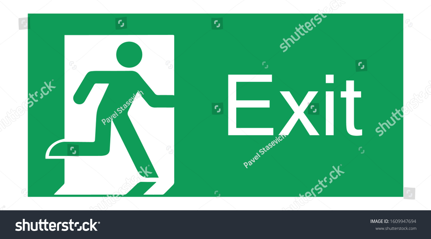 Emergency Exit Sign Vector Pack Full White Version Ho - vrogue.co