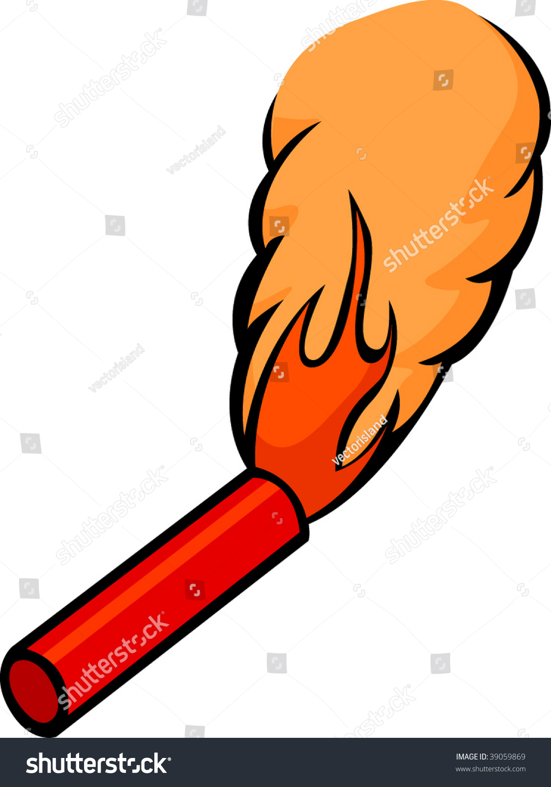 Emergency Flare Stock Vector 39059869 - Shutterstock