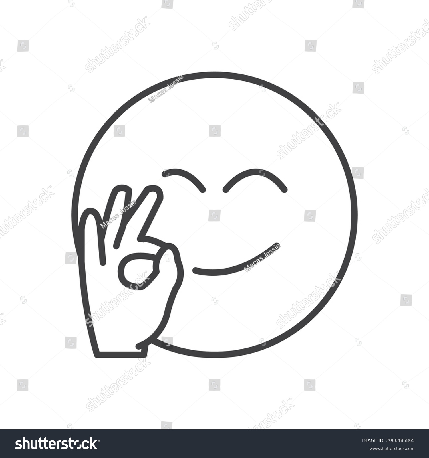 Emoji Emoticon Face Flat Isolated Emoji Stock Vector (Royalty Free ...