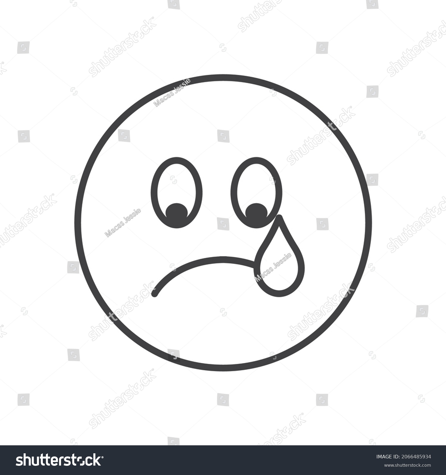 Emoji Emoticon Face Flat Isolated Emoji Stock Vector (Royalty Free ...