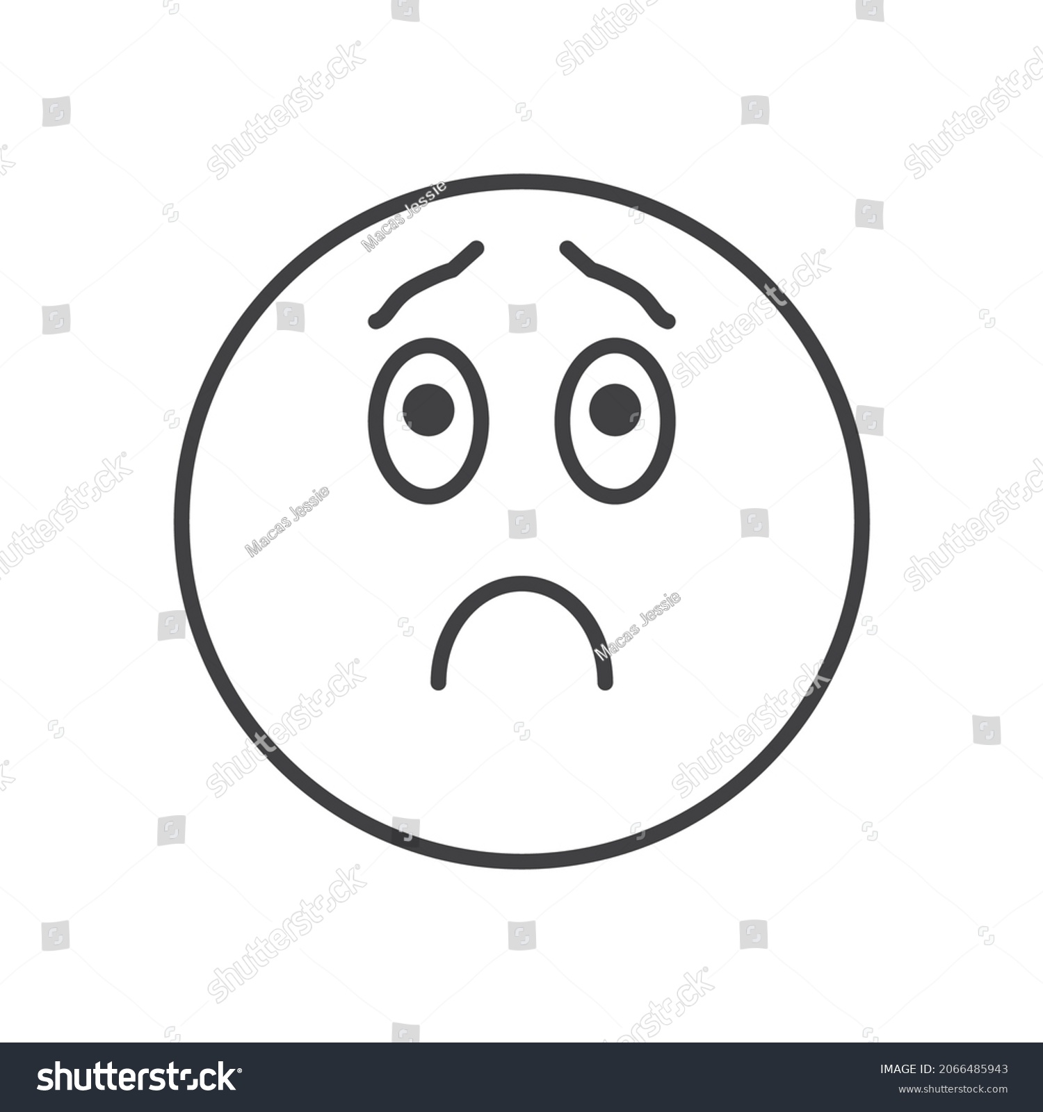 Emoji Emoticon Face Flat Isolated Emoji Stock Vector (Royalty Free ...