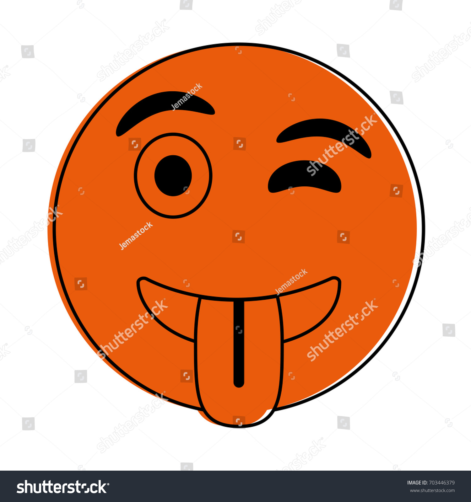 Emoji Vector Illustration Stock Vector (Royalty Free) 703446379