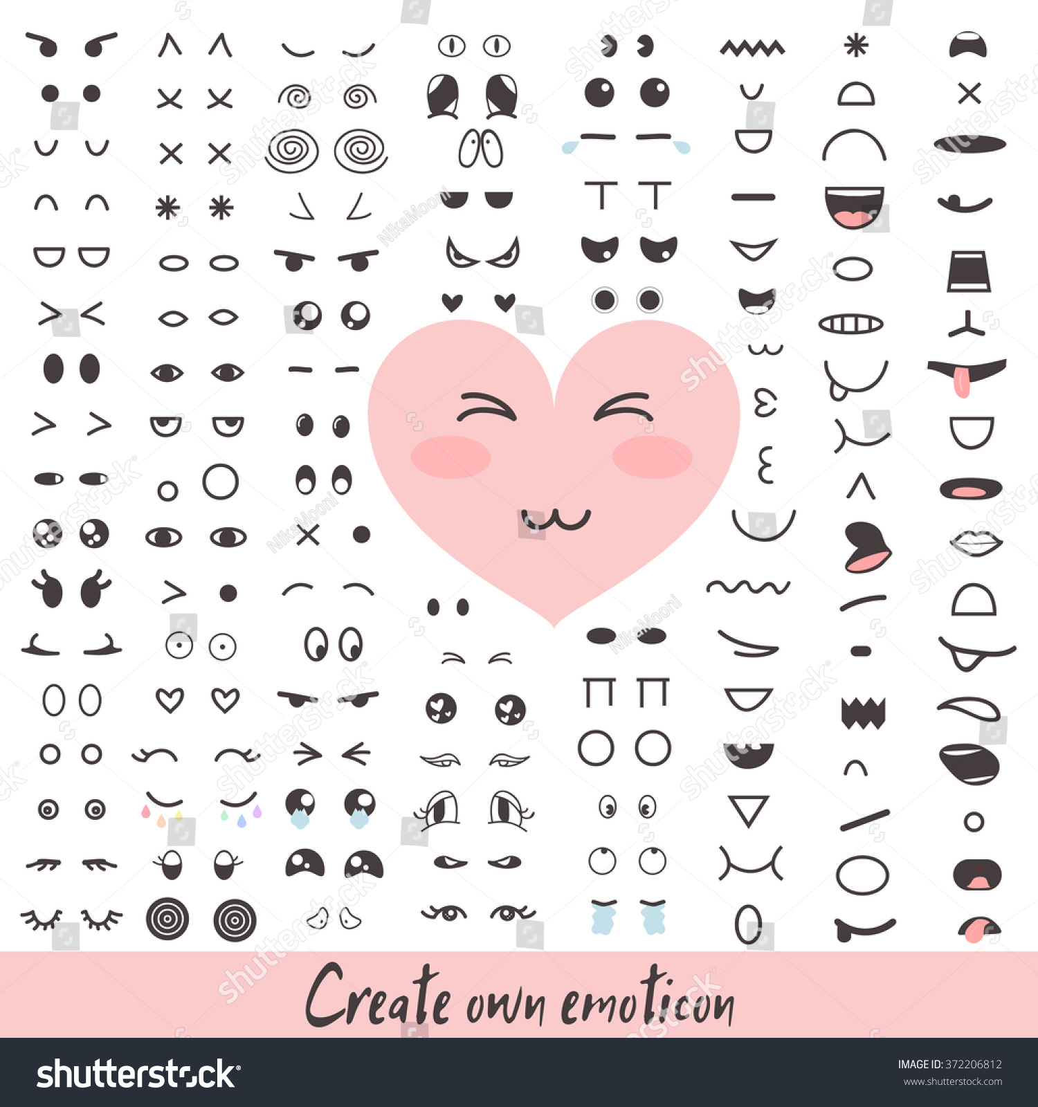 emoticon creator big collection cartoon face