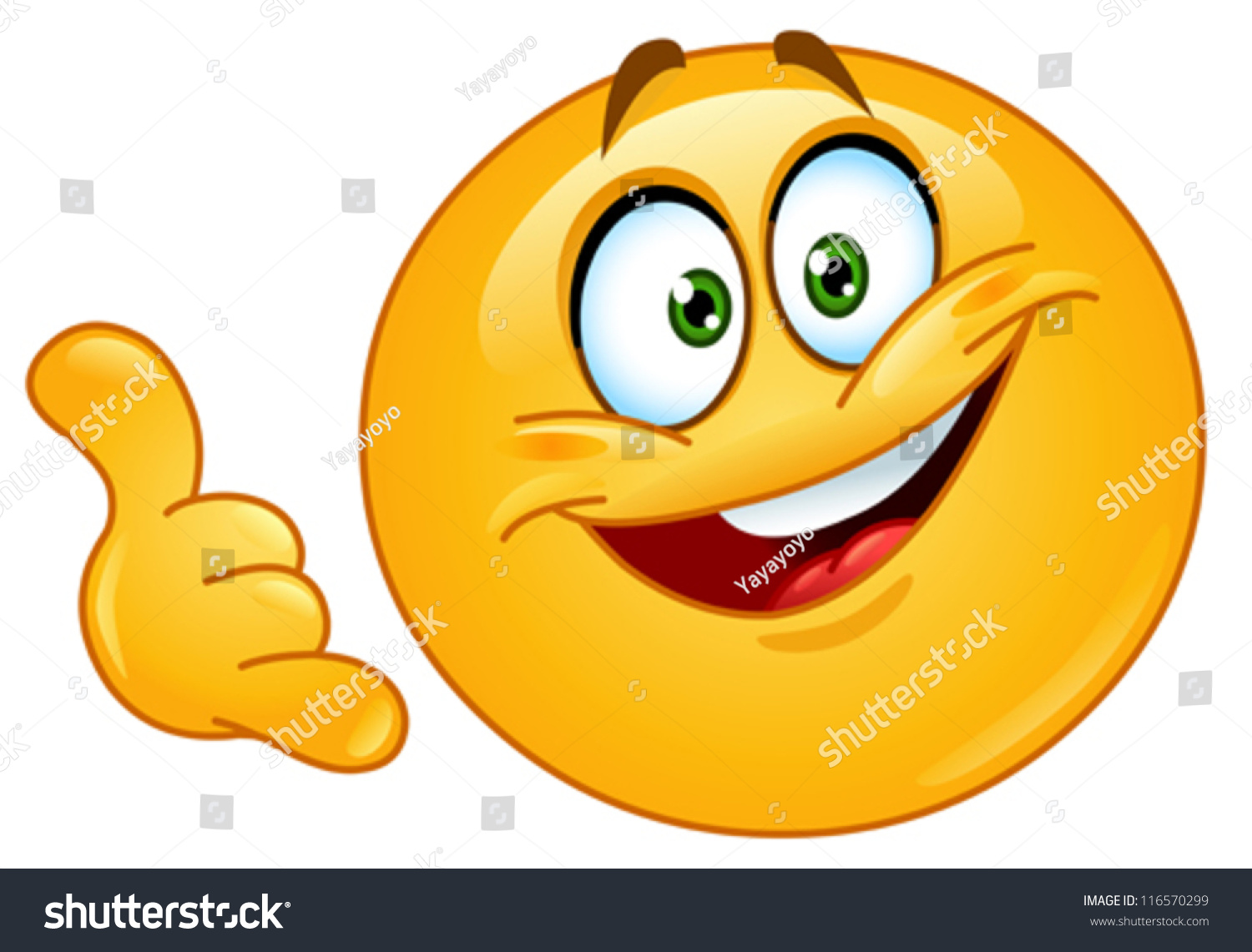 Emoticon Making Call Me Gesture Stock Vector 116570299 - Shutterstock