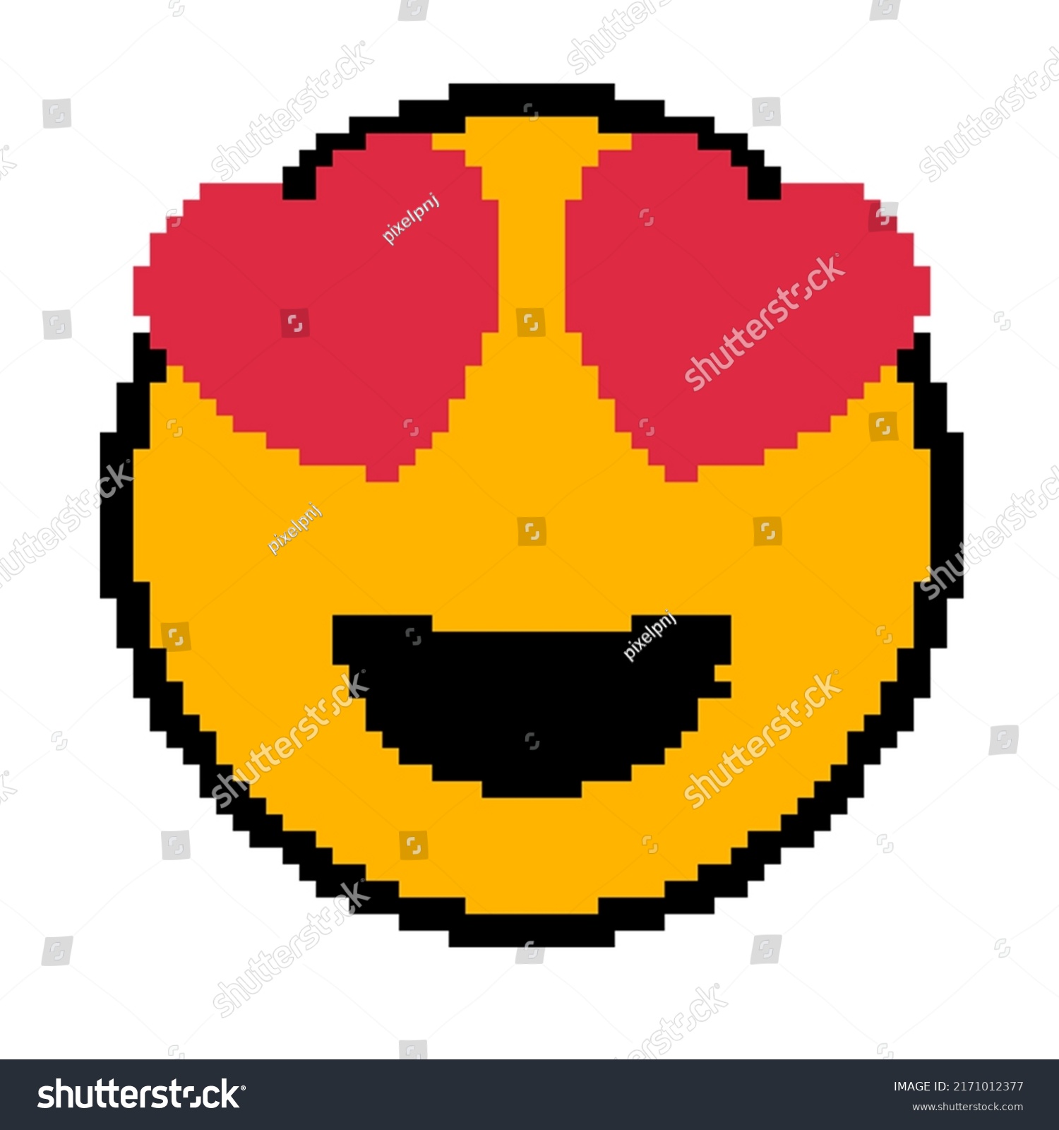 Emoticon Pixel Art Style 64 Pixel Stock Vector (Royalty Free ...