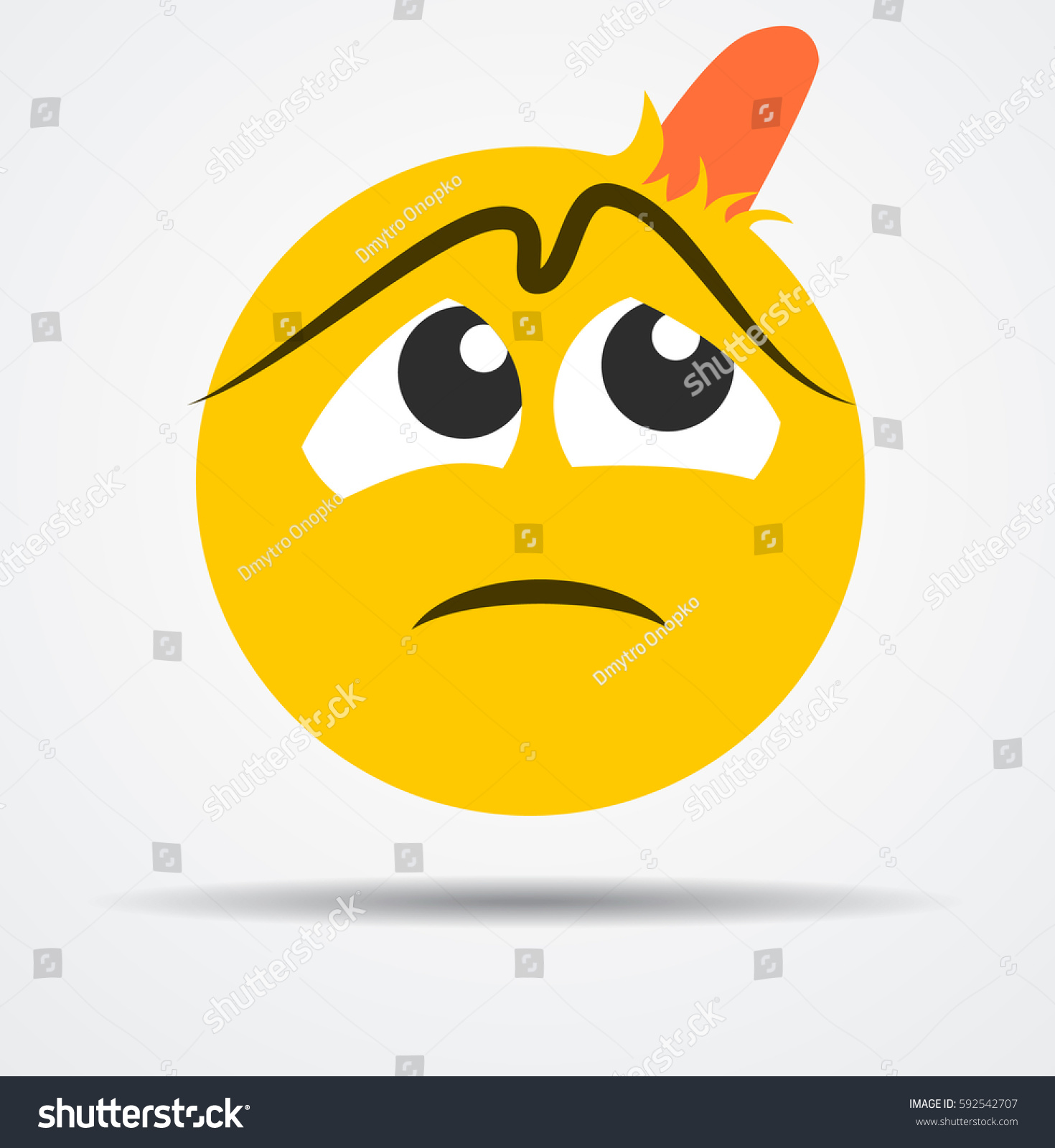 Vector De Stock Libre De Regalias Sobre Emoticon Bump Flat Design