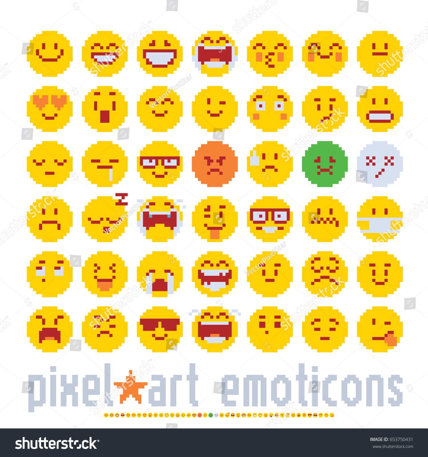 2,094 Pixel art emoji Images, Stock Photos & Vectors | Shutterstock