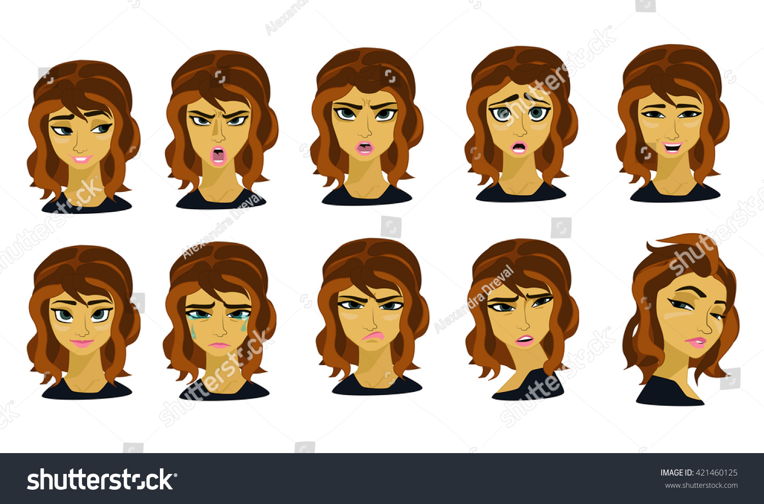 Emotion Stock Vector Illustration 421460125 : Shutterstock