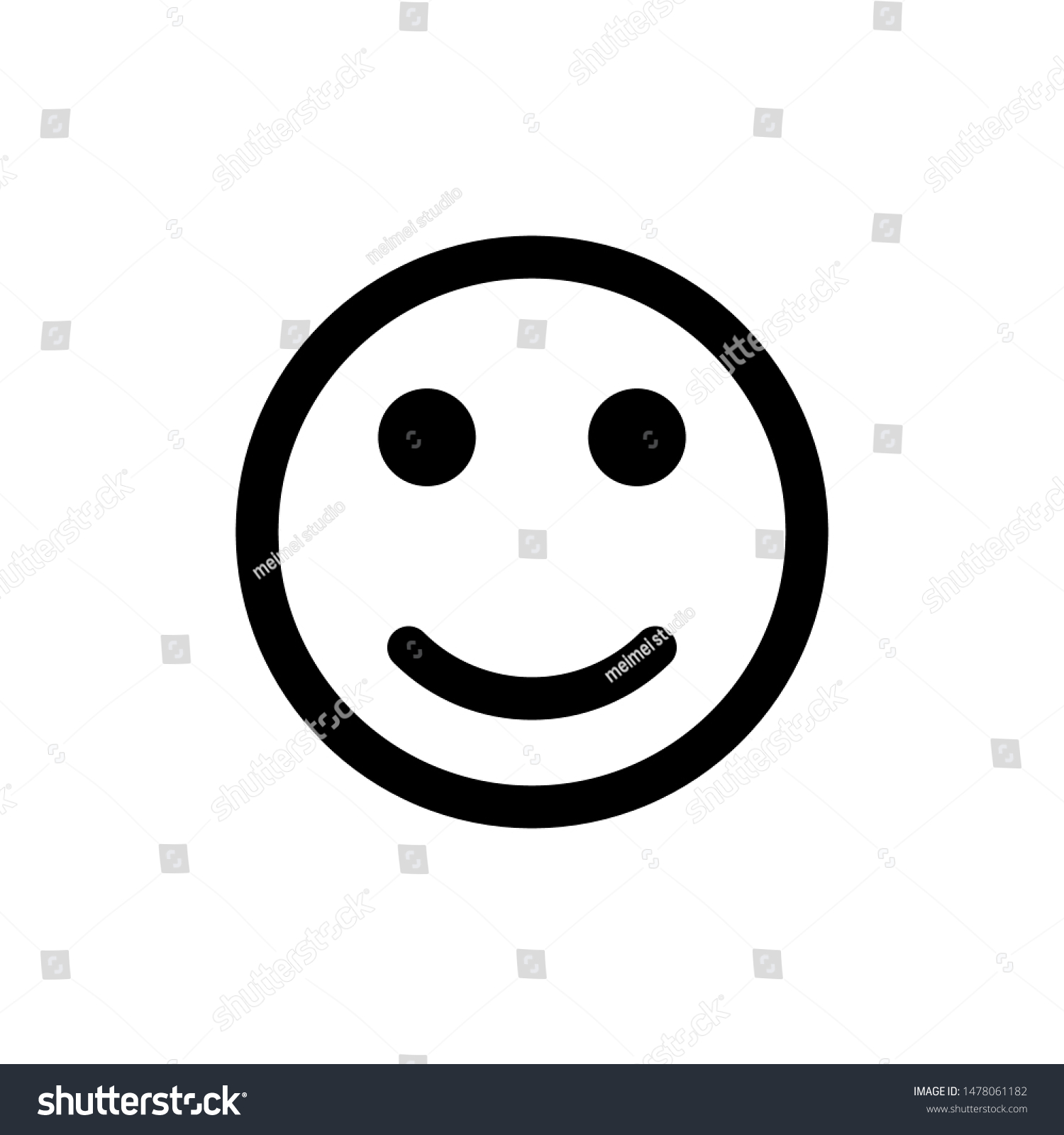 Emotion Face Symbol Icon Vector Eps Stock Vector (Royalty Free) 1478061182