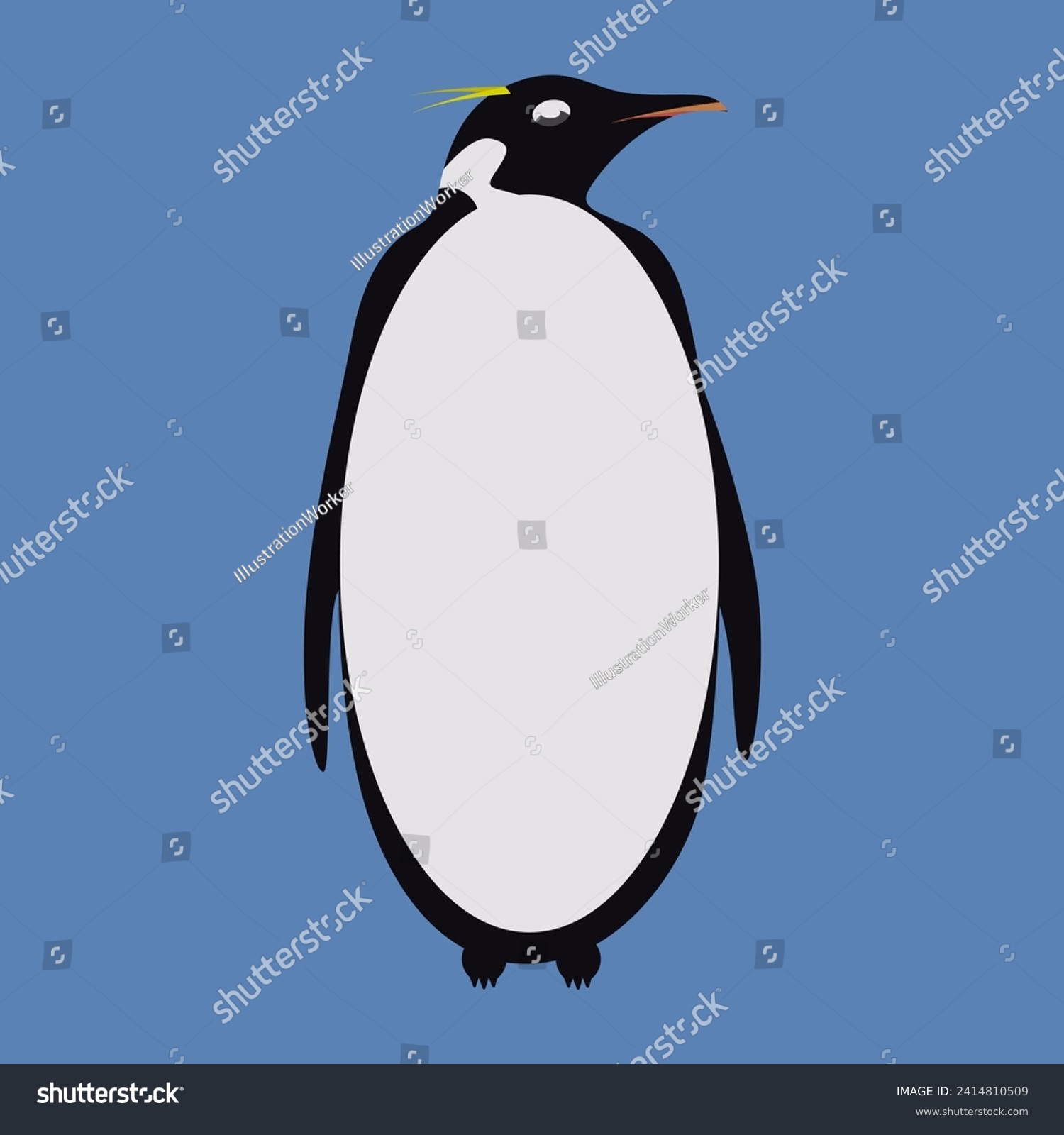 SVG of Emperor penguins antarctica penguin awareness day vector illustration. svg