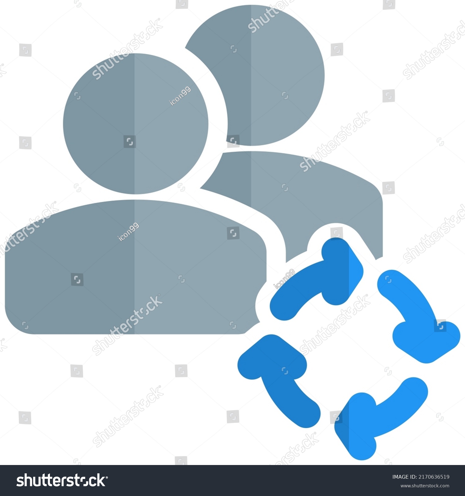 employee-rotational-shift-work-procedure-loop-stock-vector-royalty