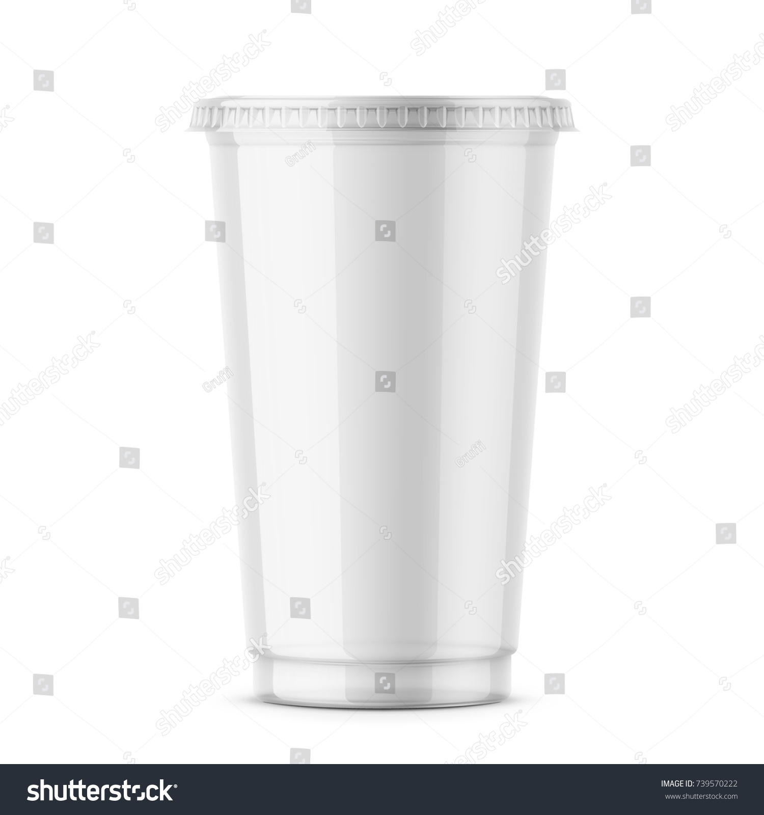 SVG of Empty clear plastic disposable cup with lid for cold beverage -soda, ice tea or coffee, cocktail, milkshake, juice. 450 ml. Realistic packaging mockup template. Front view. Vector illustration. svg
