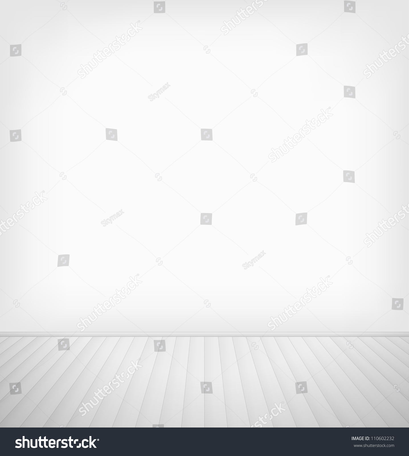 Empty Room White Wall White Wooden Stock Vector 110602232 Empty Room White Wall White Wooden Stock Vector 110602232