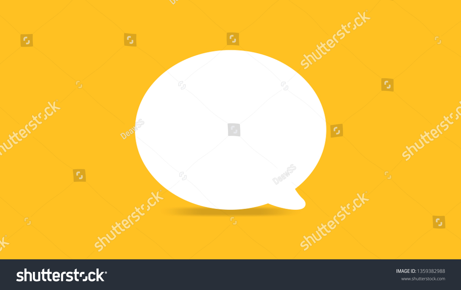 Empty White Speech Bubbles Single Ad Stock Vector (Royalty Free ...