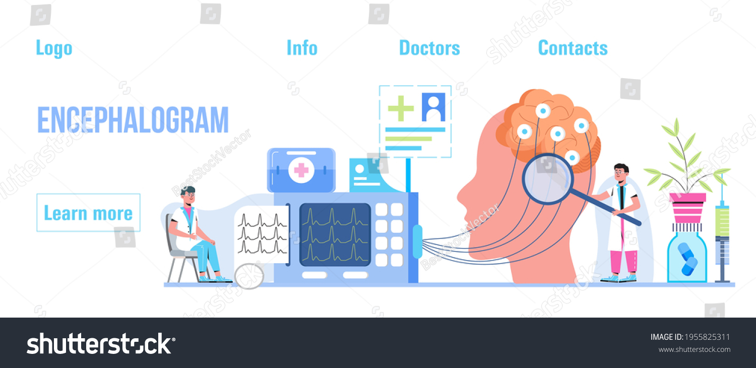 Encephalogram Neurosurgeon Concept Vector Neurologist Treat Stock ...