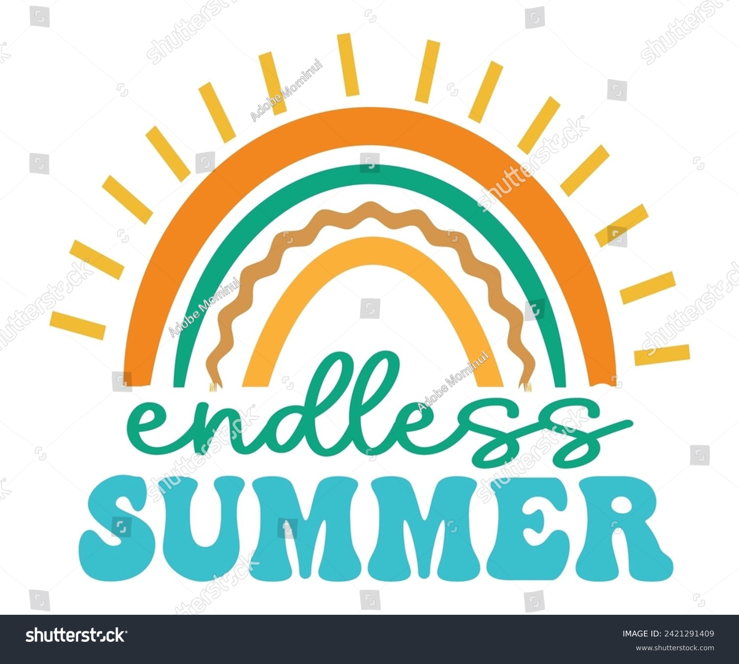 SVG of Endless Summer Retro Svg,Summer Day Svg,Retro,Png,Summer T -shirt,Summer Quotes,Beach Svg,Summer Beach T shirt,Cut Files,Watermelon T-shirt,Funny Summer Svg,commercial Use svg