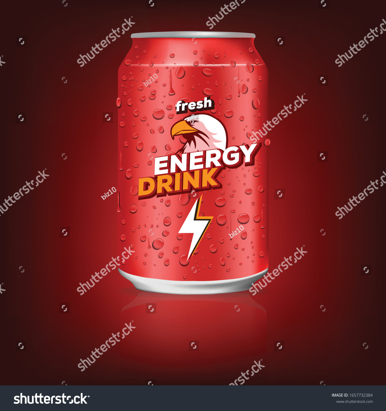 bebida energética con el logotipo del vector de stock (libre de