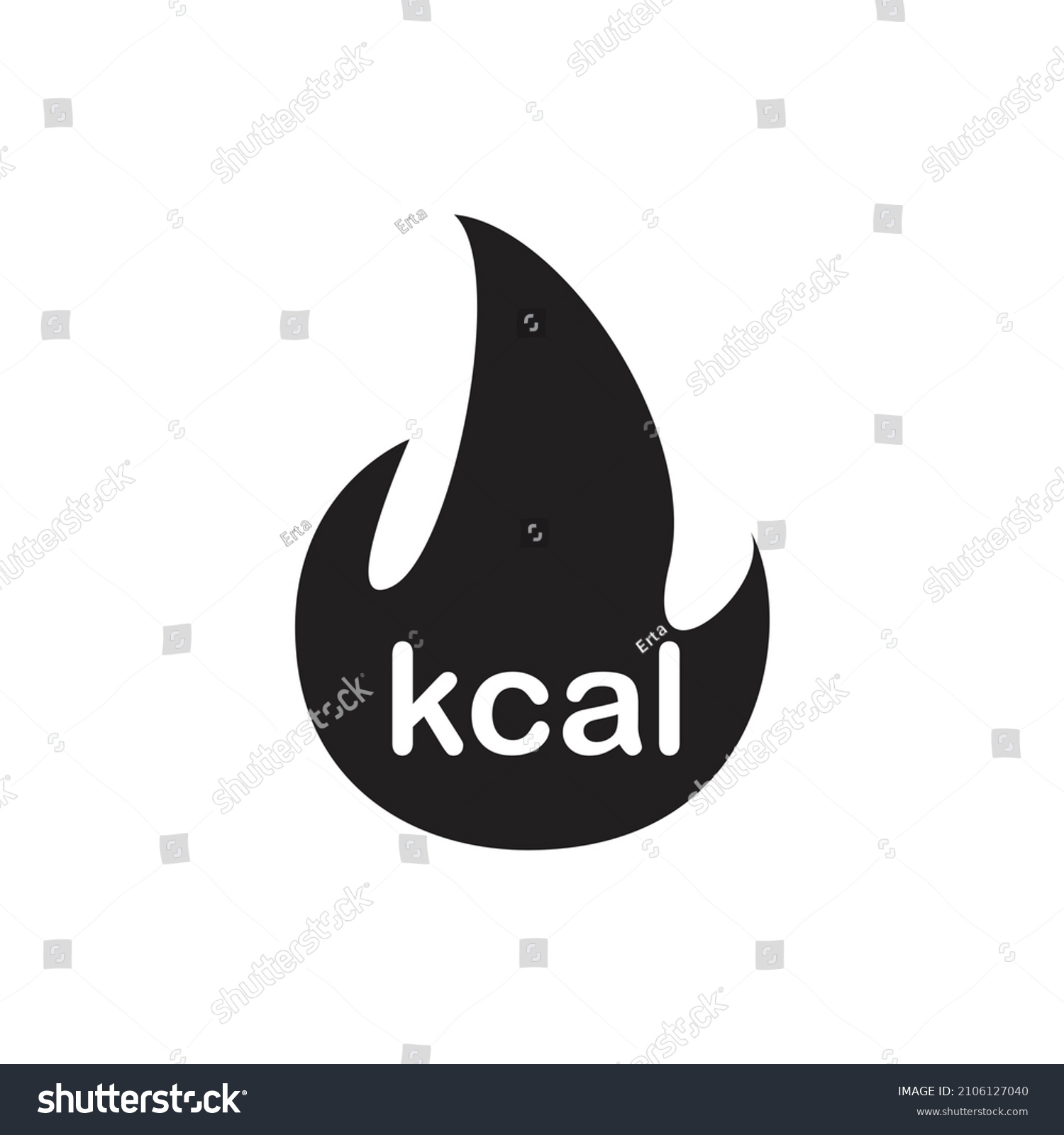 SVG of Energy fat burn kcal fire icon. vector illustration svg