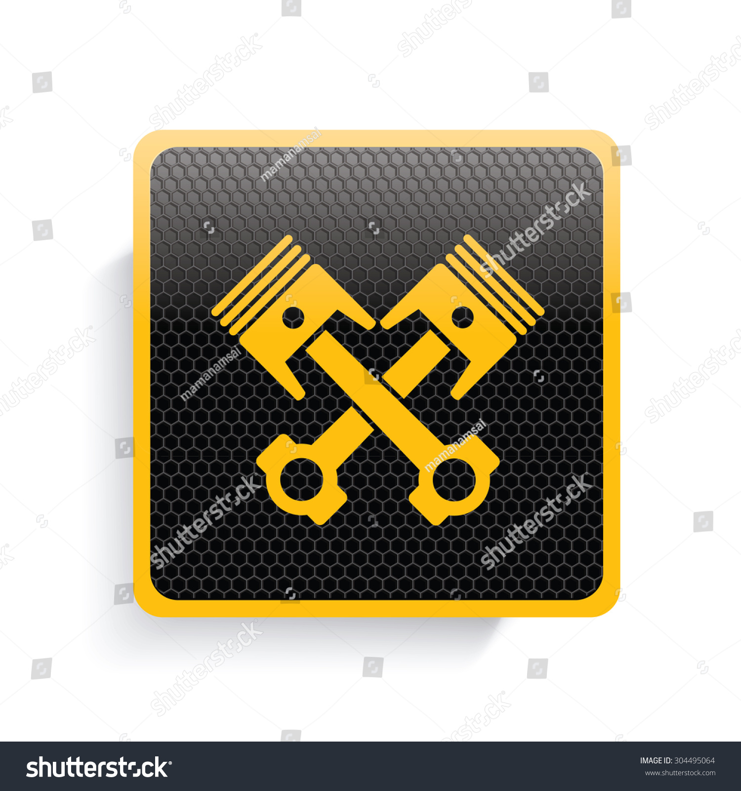 Engine Icon Designyellow Versionclean Vector Stock Vector (Royalty Free ...
