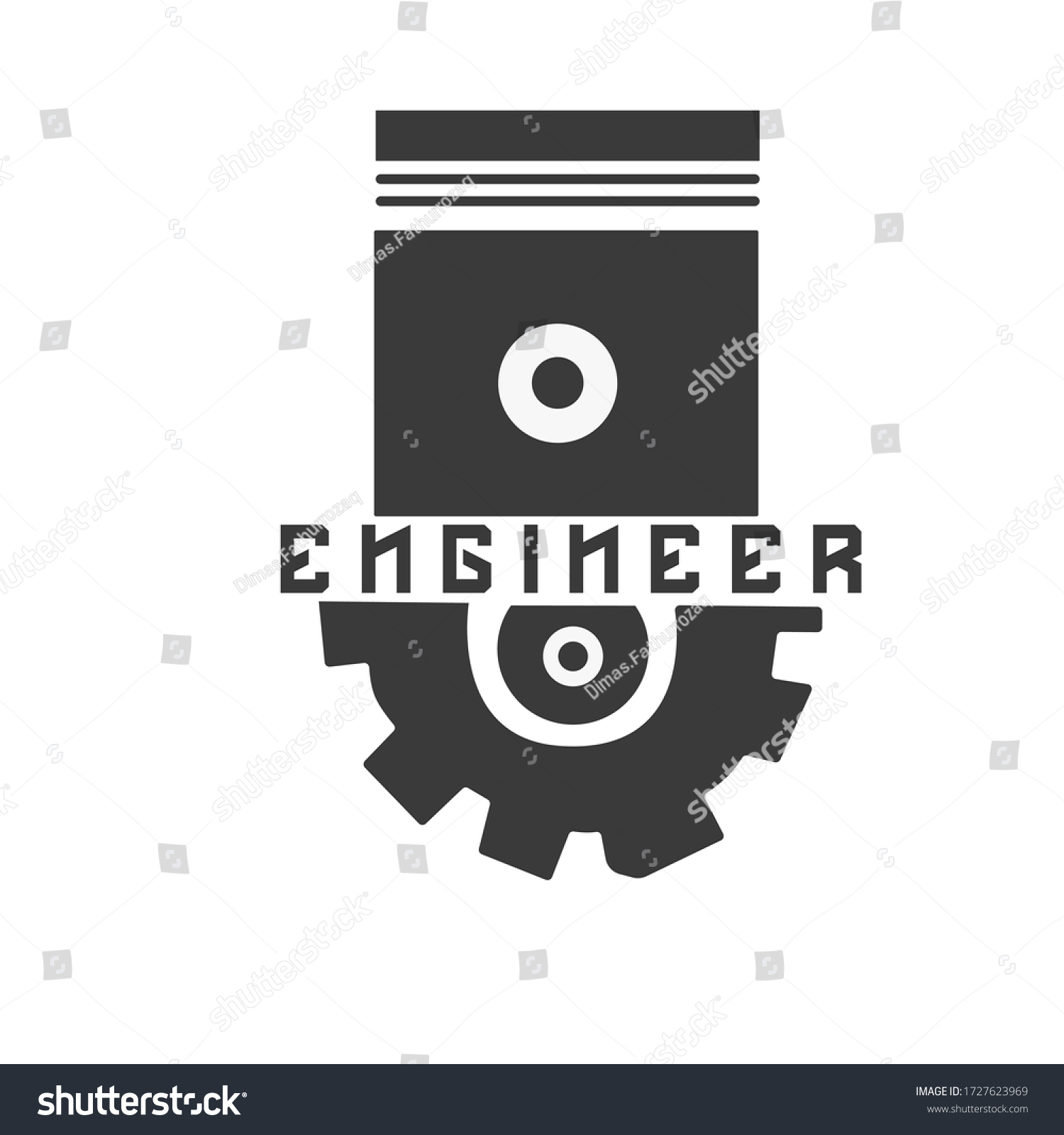 Engineer Automotive Vehicle Logo Design Stock Vector (royalty Free 