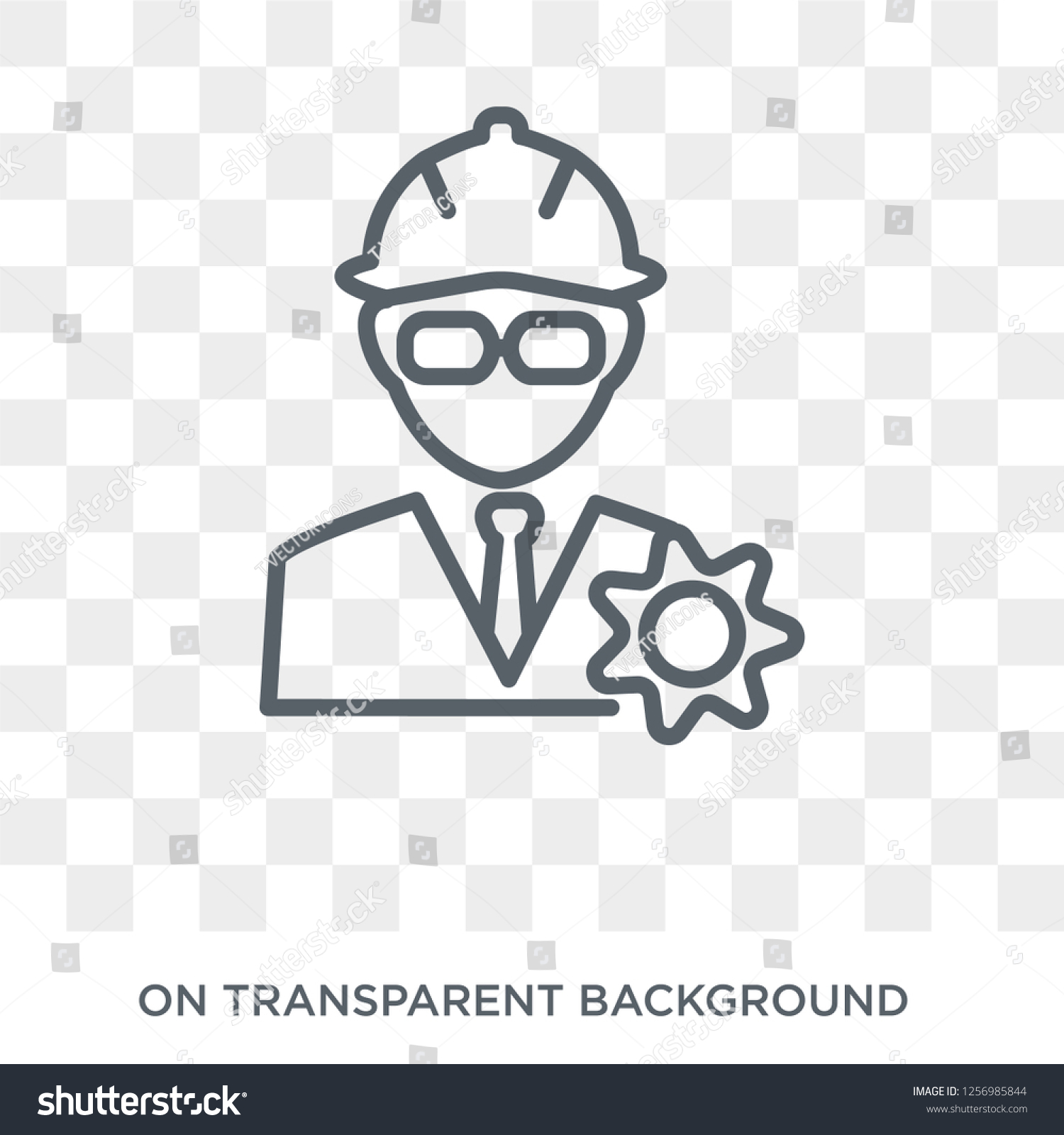 Engineer Icon Trendy Flat Vector Engineer Stock Vector (Royalty Free ...