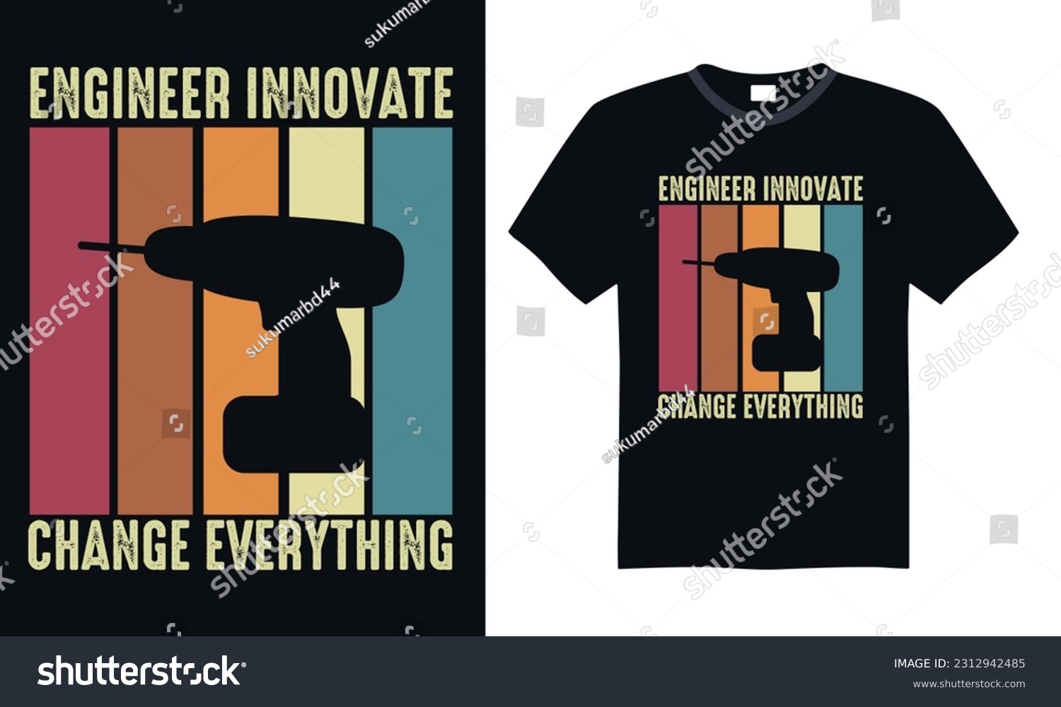 SVG of Engineer Innovate Change Everything - Engineering T-shirt Design, SVG Files for Cutting, Handmade calligraphy vector illustration, Hand written vector sign svg