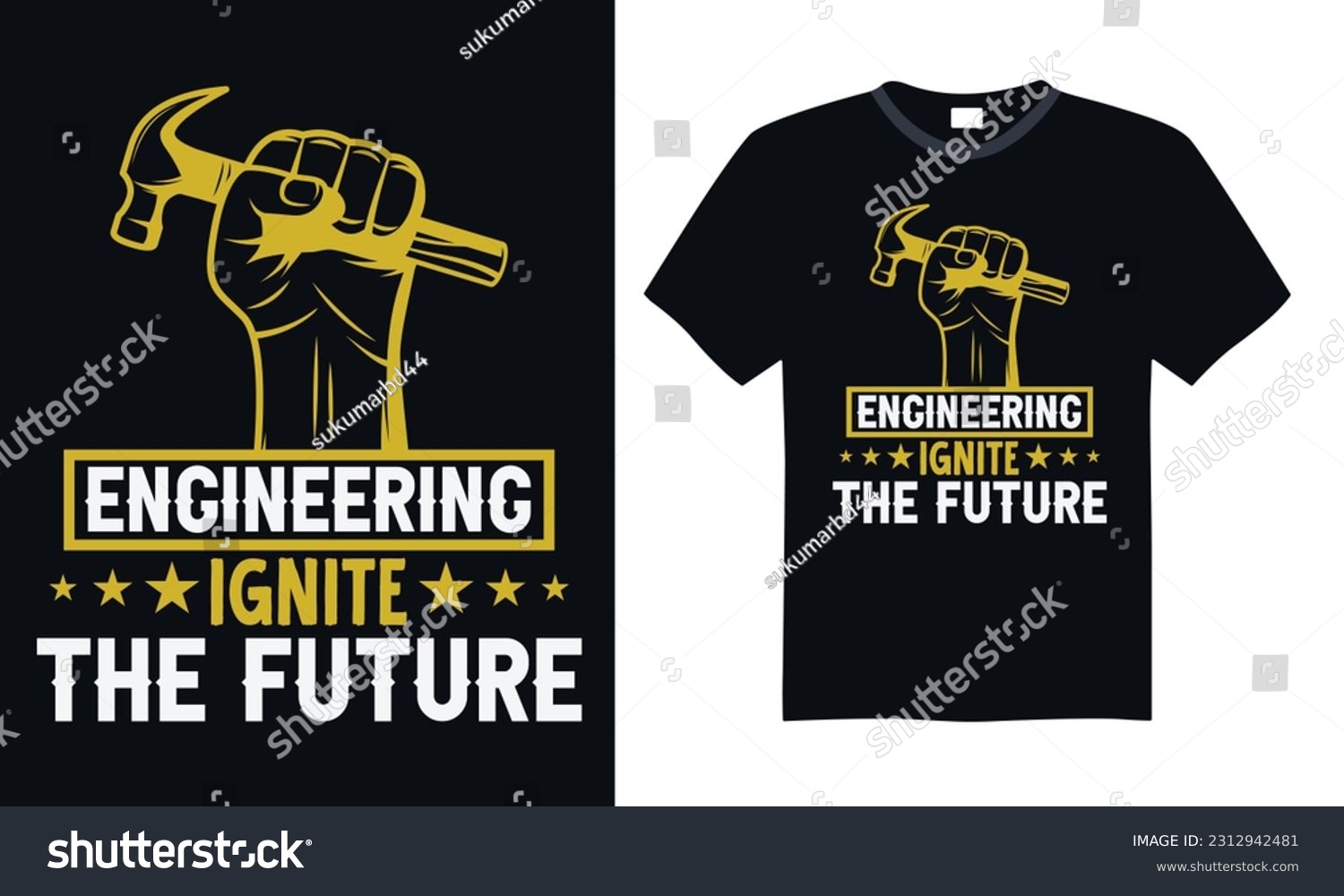 SVG of Engineering Ignite the Future - Engineering T-shirt Design, SVG Files for Cutting, Handmade calligraphy vector illustration, Hand written vector sign svg