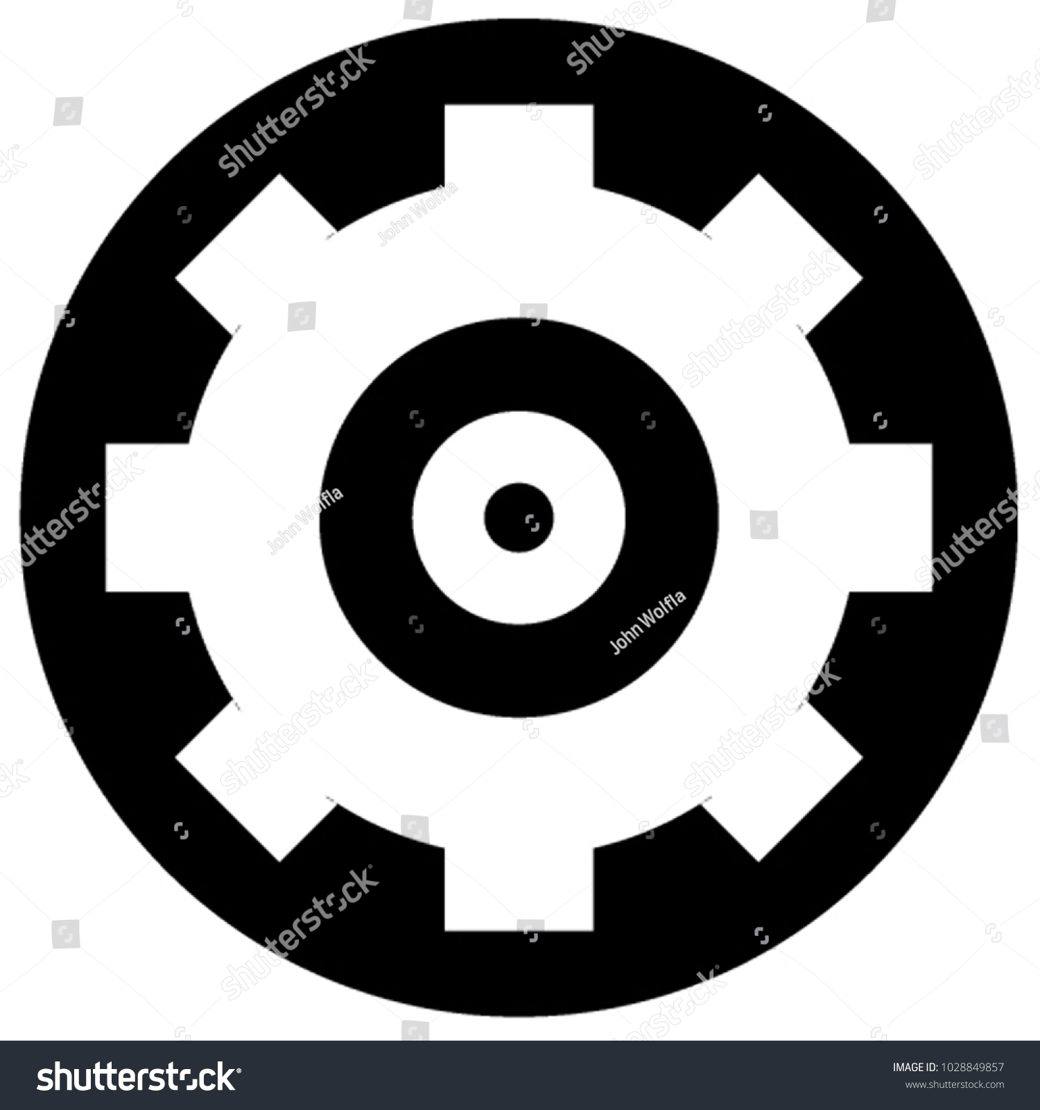 engineman insignia gear icon stock vector royalty free 1028849857