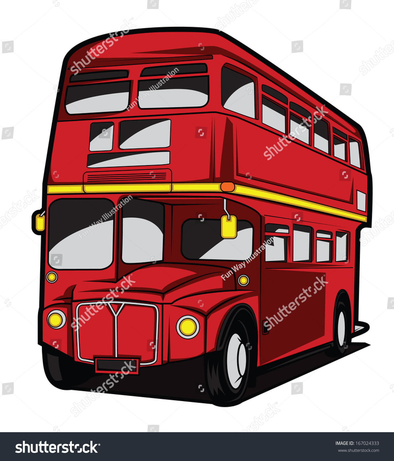 England Bus Stock Vector Illustration 167024333 : Shutterstock