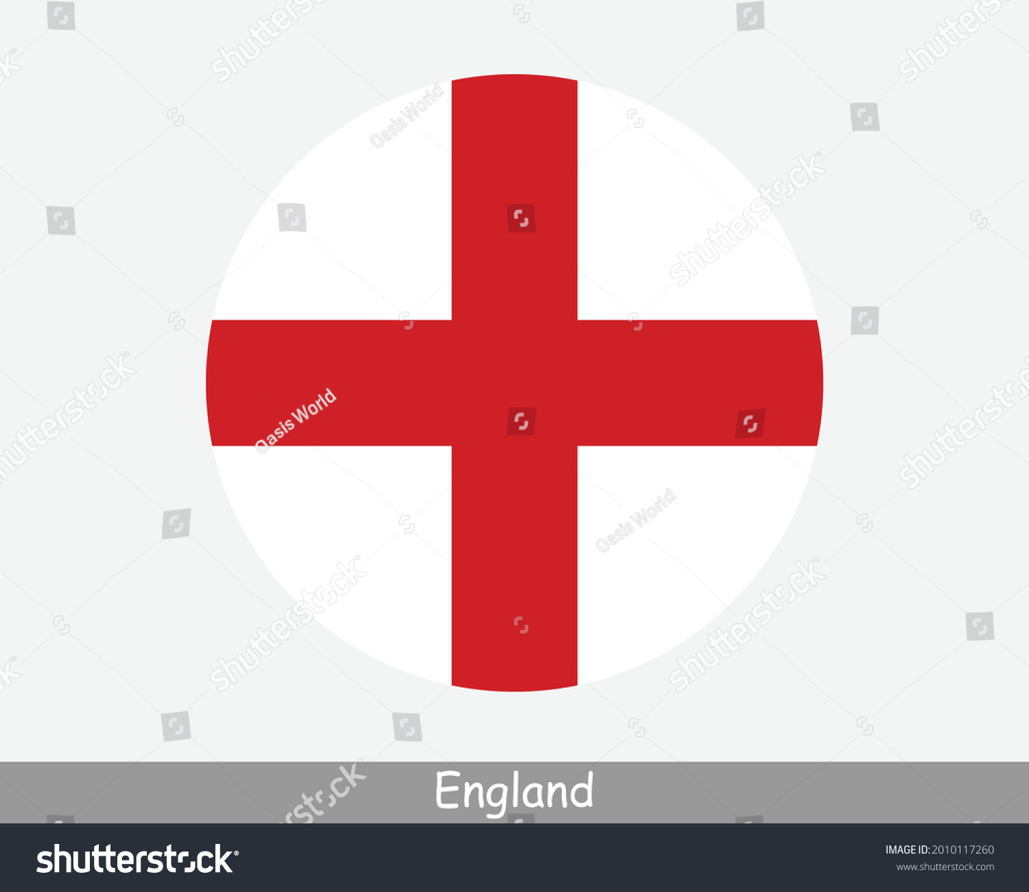 SVG of England Round Circle Flag. English Circular Button Banner Icon. United Kingdom Great Britain EPS Vector svg